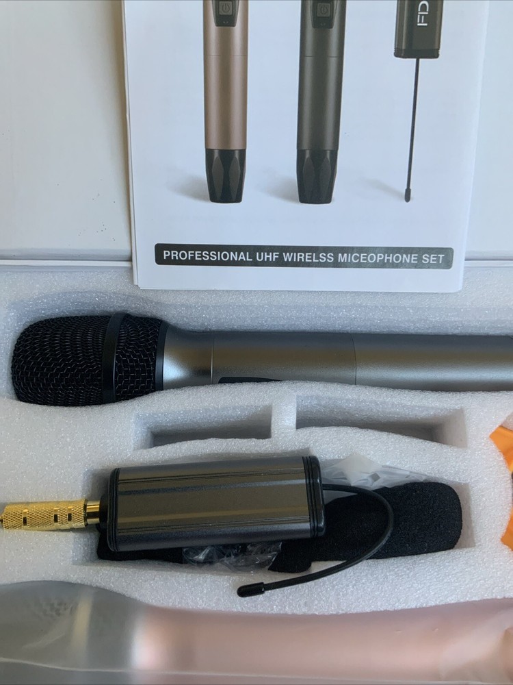 FDUCE Wireless Professional Universal Microphone Duel Handheld System