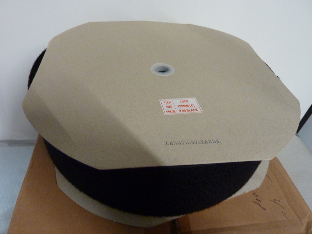 Sew-On Loop Tape Role Width-4" Black 50yard /150F per roll (3054)