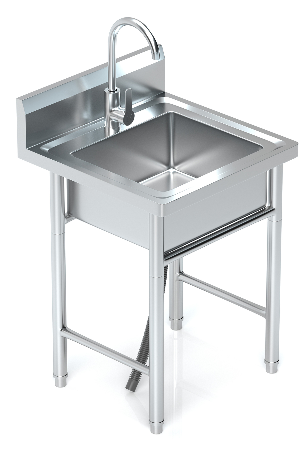 Utility Kitchen Sink Standing Stainless Steel Commercial Restaurant Laundry Sink