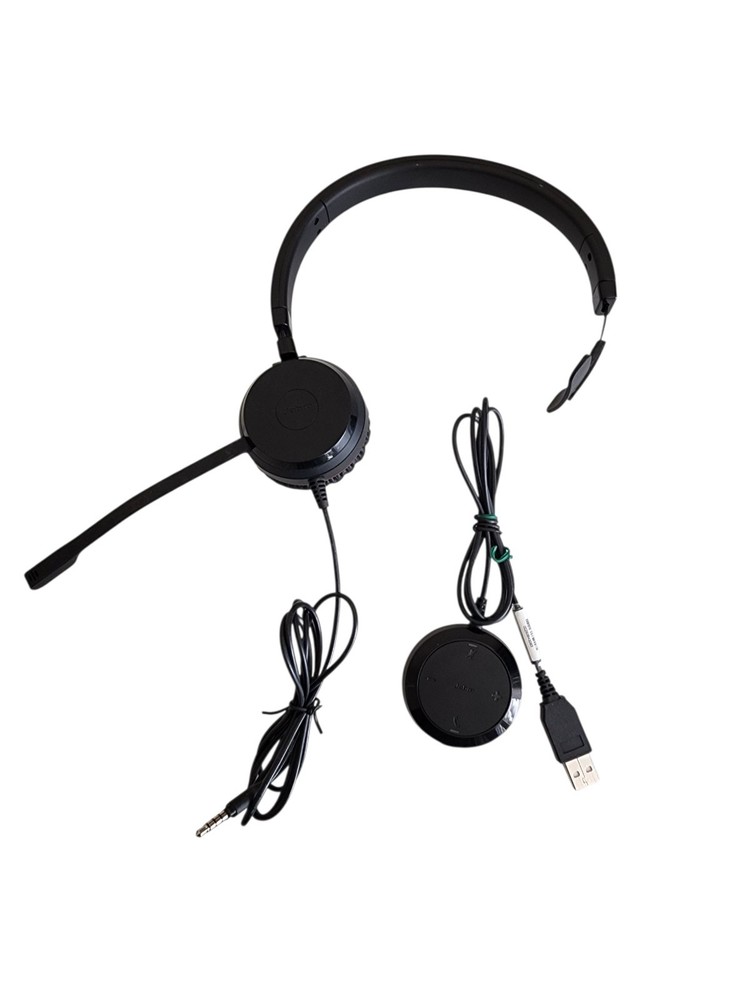 Jabra GN USB Evolve ENC060 Stereo Headset – Tested, USB/3.5 mm, Fast Shipping