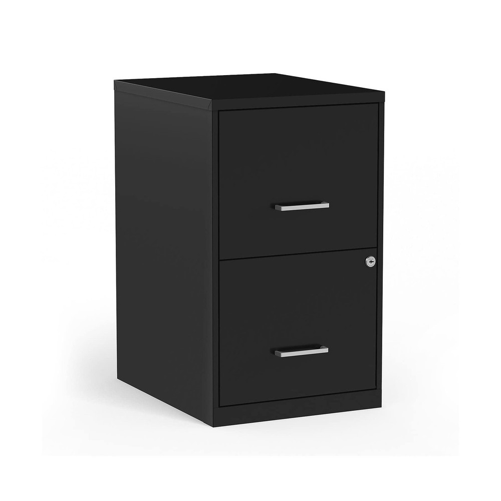 STAPLES 2-Drawer Vertical File Cabinet, Letter Size Documents, Lockable, 18.9...