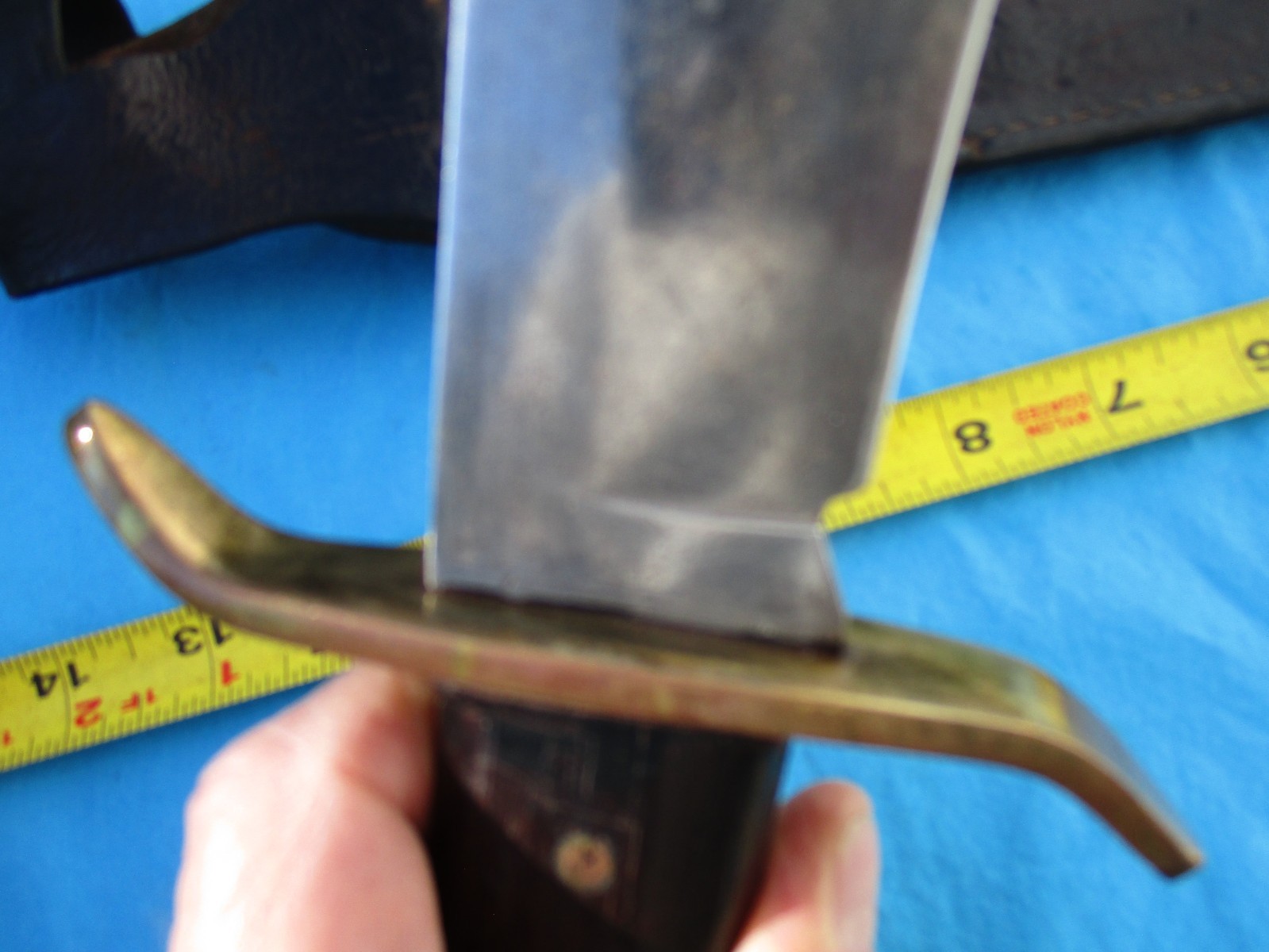 Vintage Western Bowie Knife 1960s Vietnam Era Old Used (Not Marked W49)