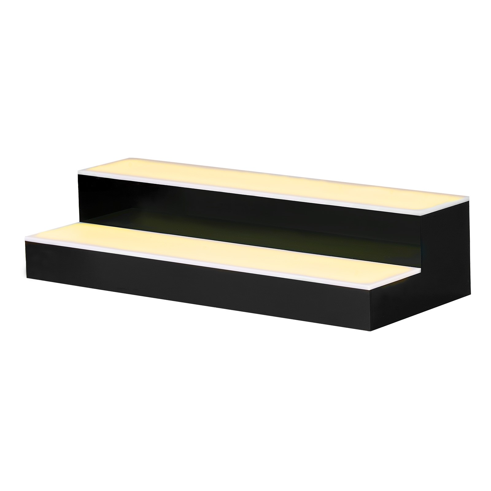 VEVOR LED Lighted Liquor Bottle Display 2 Tiers 20 Inches for 10 Bottles