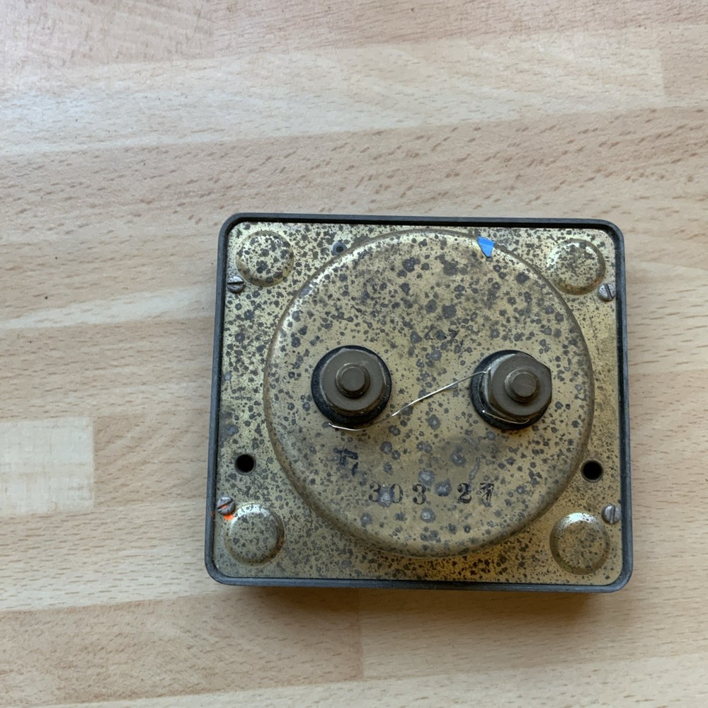 vintage panel meter, Voltage & Power dBm, made by Hewlett Packard.