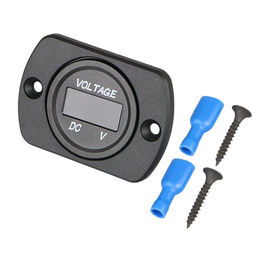 Volt Gauge Meter Voltage LED Digital Display DC 12V-24V Car Panel Voltmeter