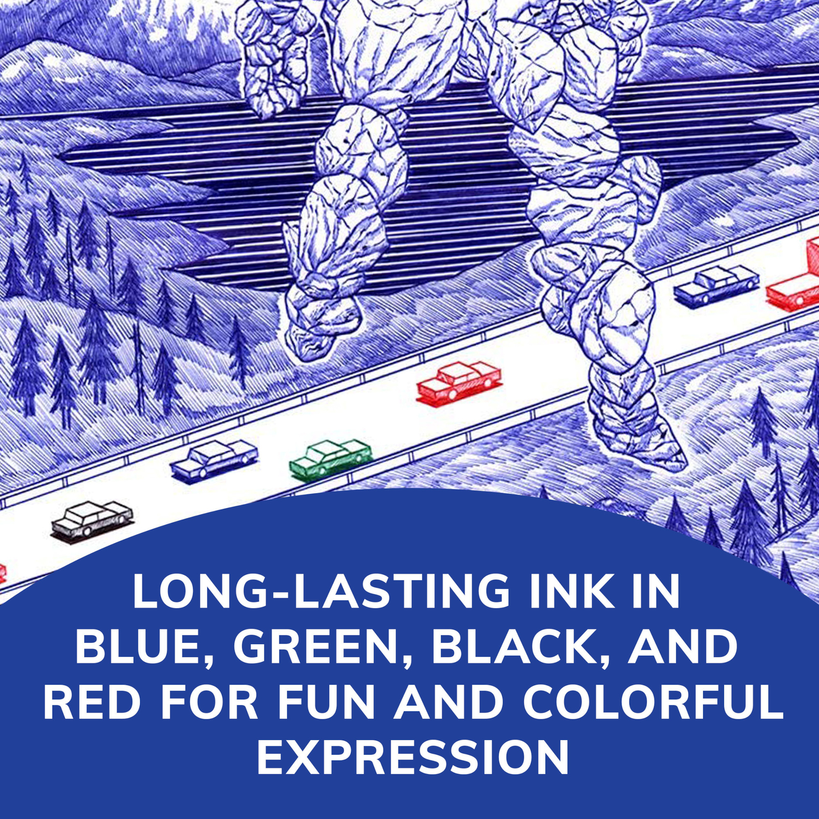 BIC 4-Color Original Retractable Ball Pen, Assorted, 12 Pack