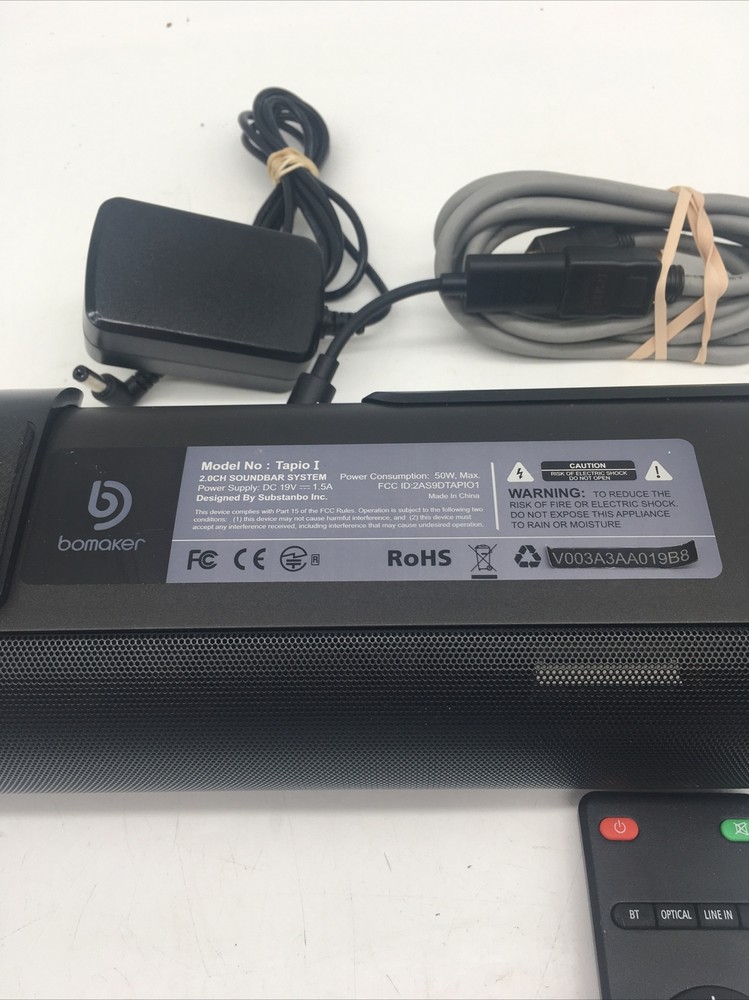 Bomaker Tapio I Bluetooth Speaker with Cables #S3