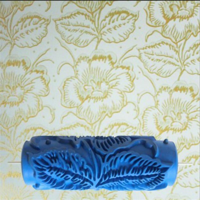 5inch Embossed Paint Roller Wall Texture l Brush Floral Pattern Decoration