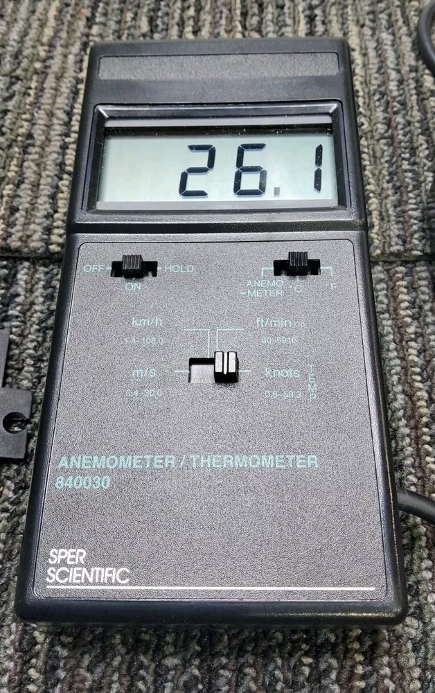 Sper Scientific 840030 Digital Anemometer in Case