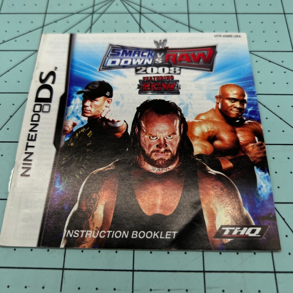 WWE SmackDown vs. Raw 2008 Manual Only