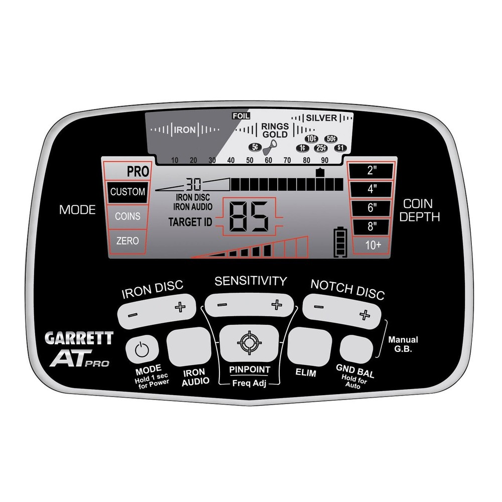 Garrett AT Pro Metal Detector Diggers Special with Pro Pointer II PinPointer