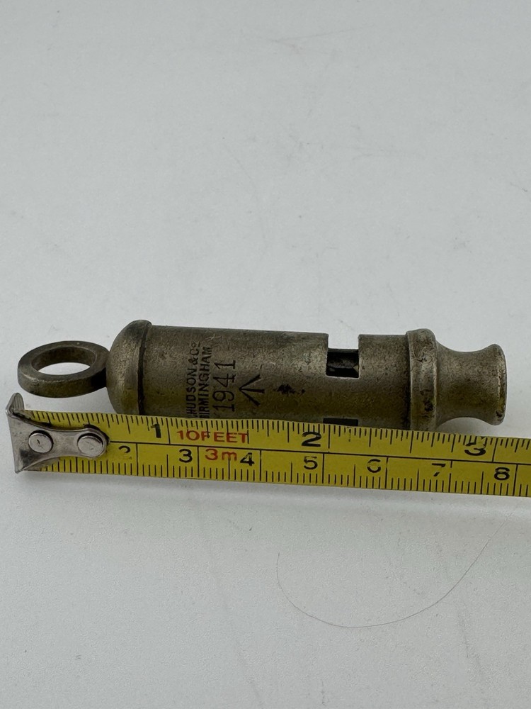 J Hudson & Co 1941 WWII British Military Whistle Birmingham
