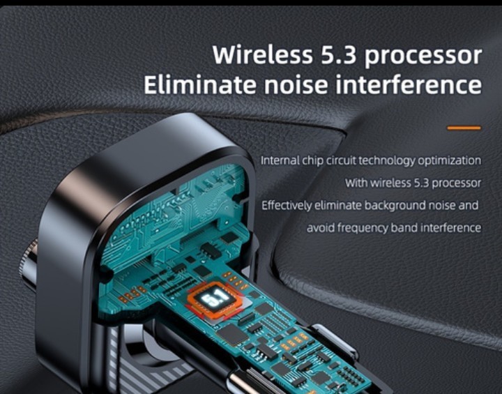 Wireless FM Transmitter for Car Wireless 5.3 Adapter Car Type C PD30W QC3.0 USB