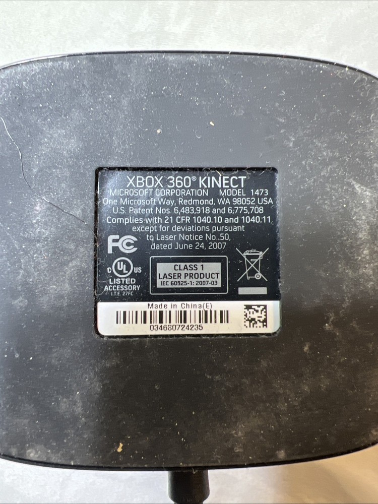 Microsoft Kinect Sensor for XBox 360 Untested