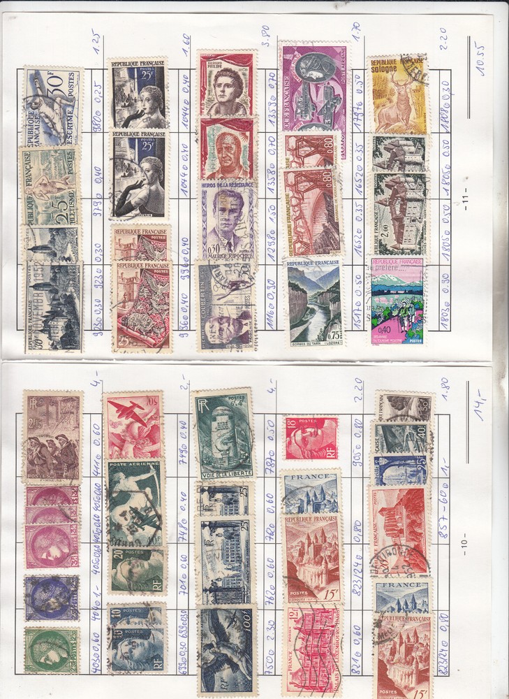 Frankreich kl. Sammlung gest.