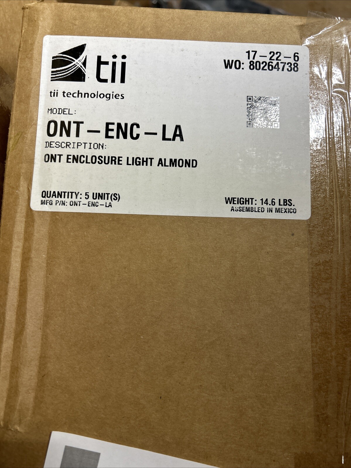 Tii Technologies ONT-ENC-LA Indoor Optical Network Terminal Enclosure for ONT