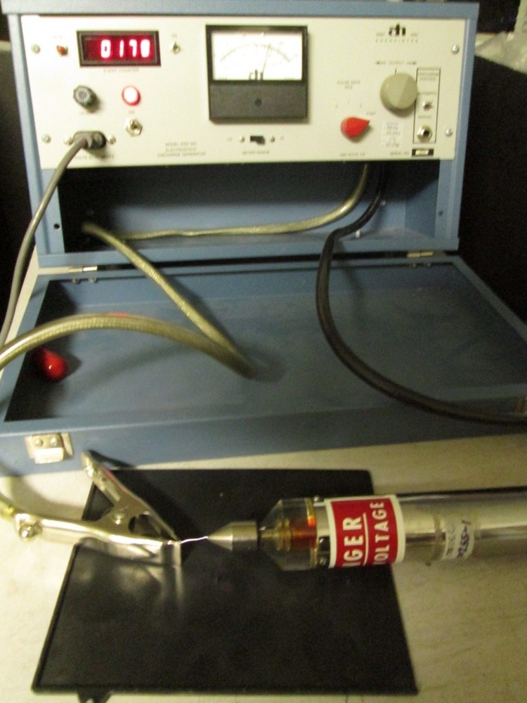 ESD Generator 25kV Human discharge model probe WORKING! Variable pulse rates