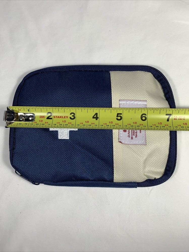 Blue Portable First Aid Pouch/Bag ~ Empty ~ 7" x 5" * Bag Only*