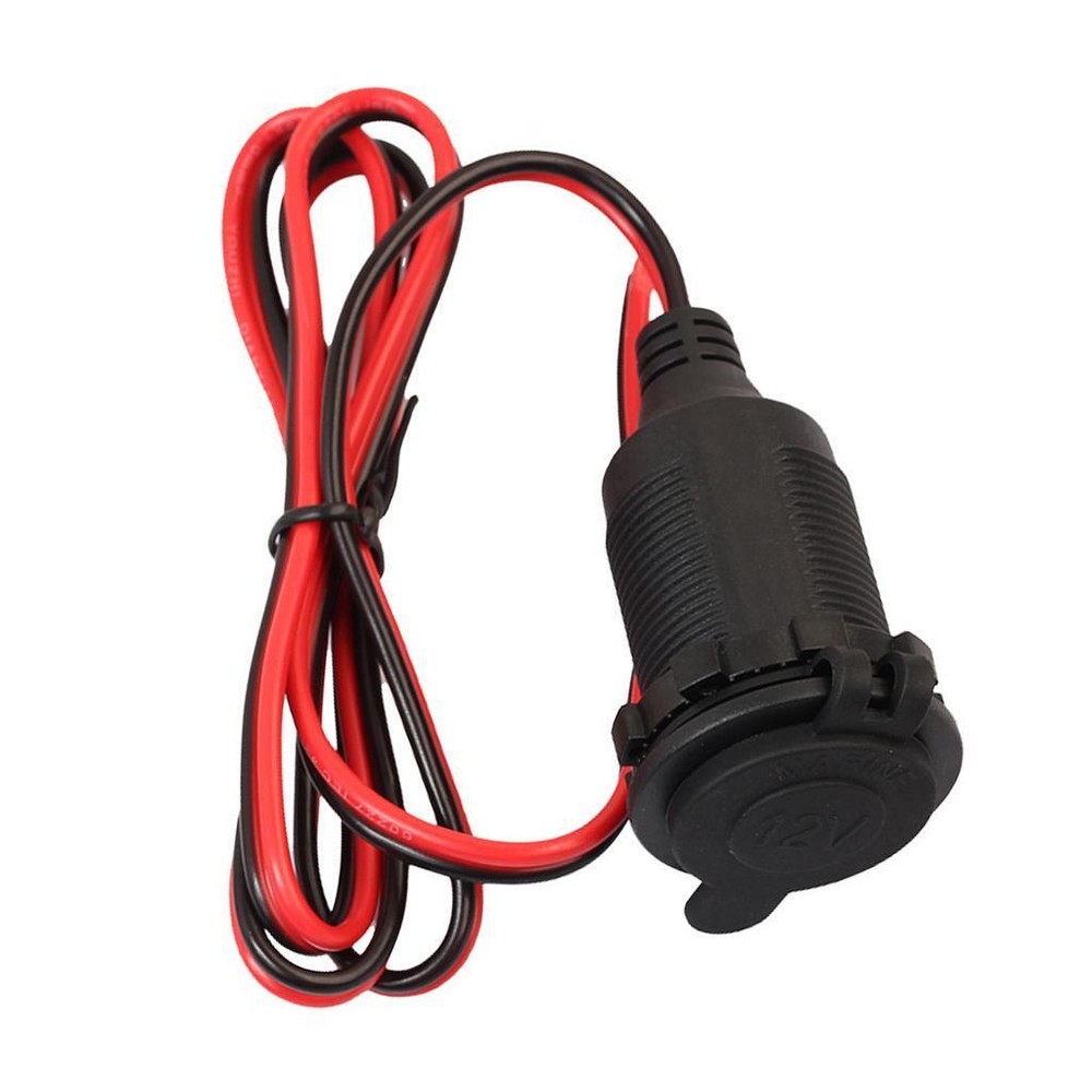 Car Motorcycle Boat  Lighter Socket Plug Connector DC 12V 24V