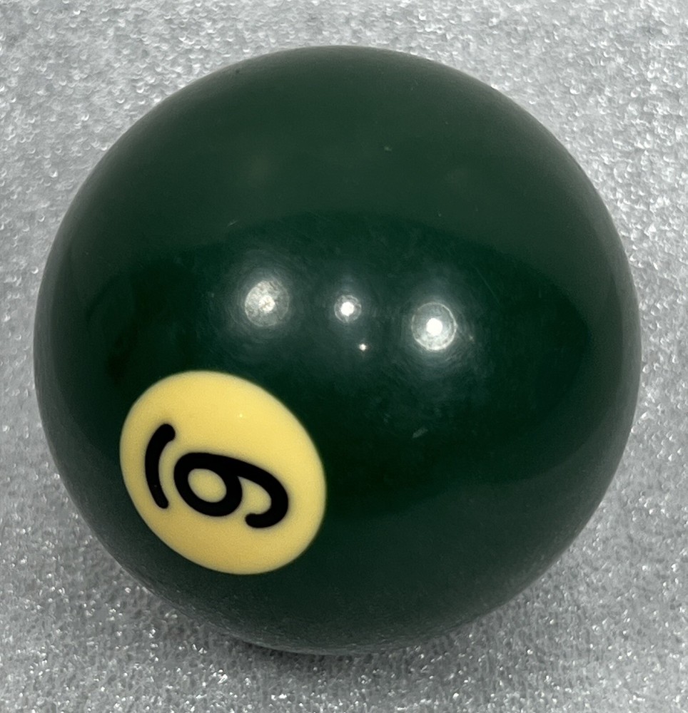 Vintage Bakelite Solid 6 Ball Billiard Pool Replacement Tested 2 1/4" Standard
