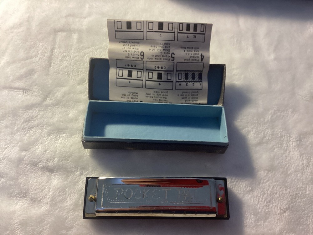 HOHNER Pocket Pal Harmonica with Original Box INSTRUCTIONS