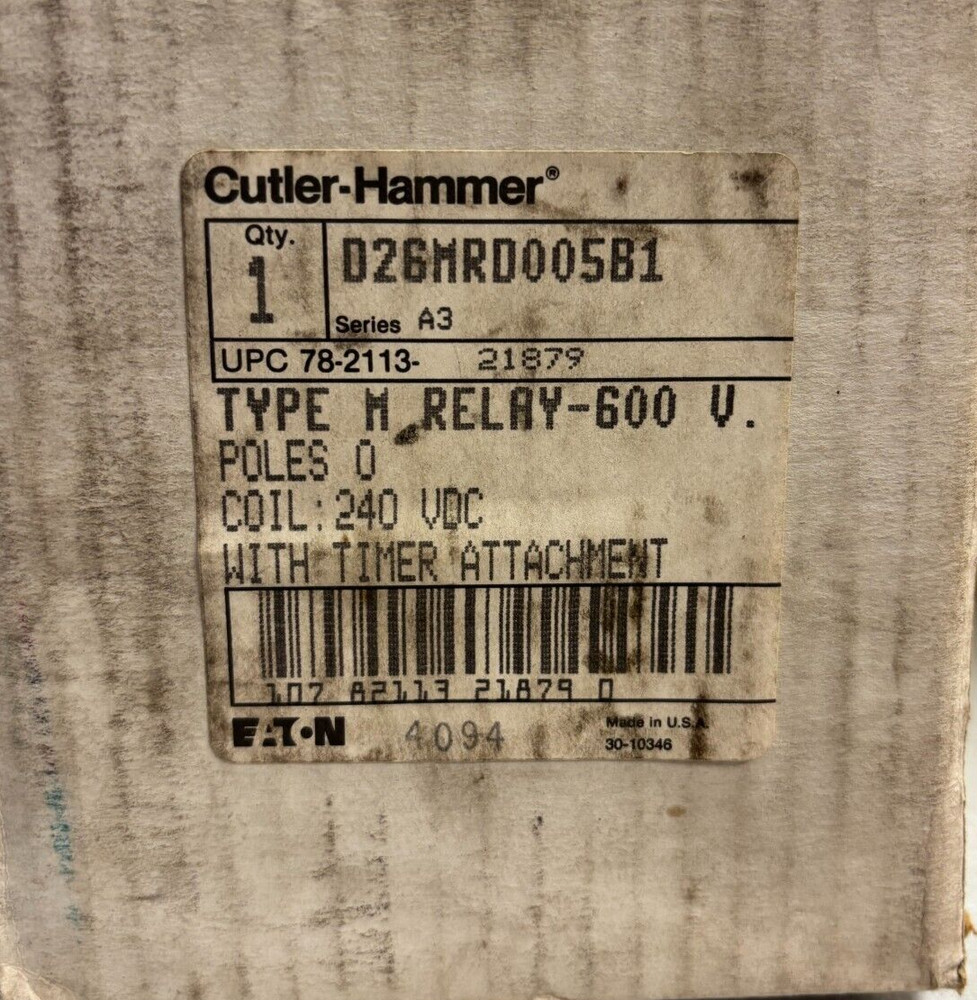CUTLER HAMMER D26MRD005B1 RELAY