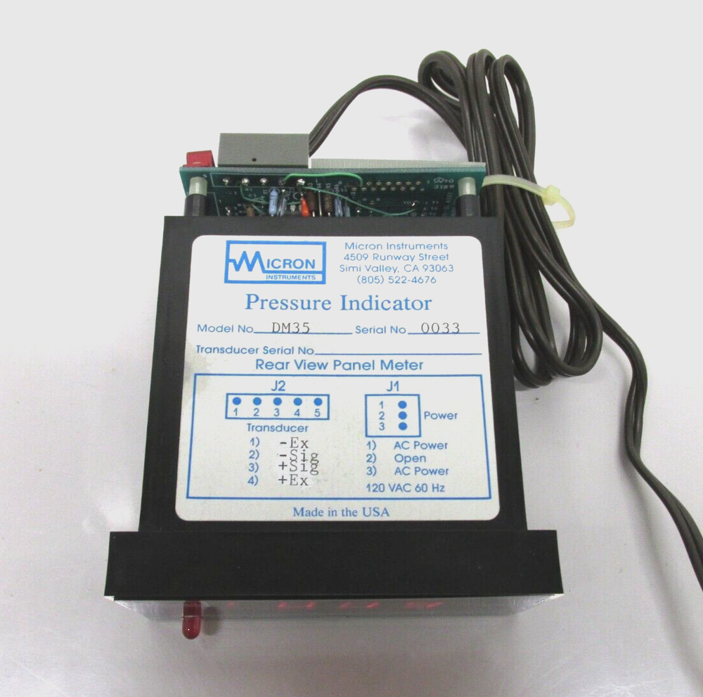 Micron Instruments DM35 Digital Panel Meter BR