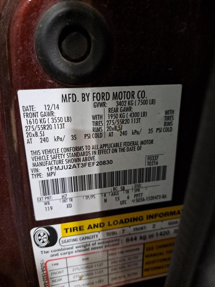 2015 Expedition Display Screen Sku#4356716