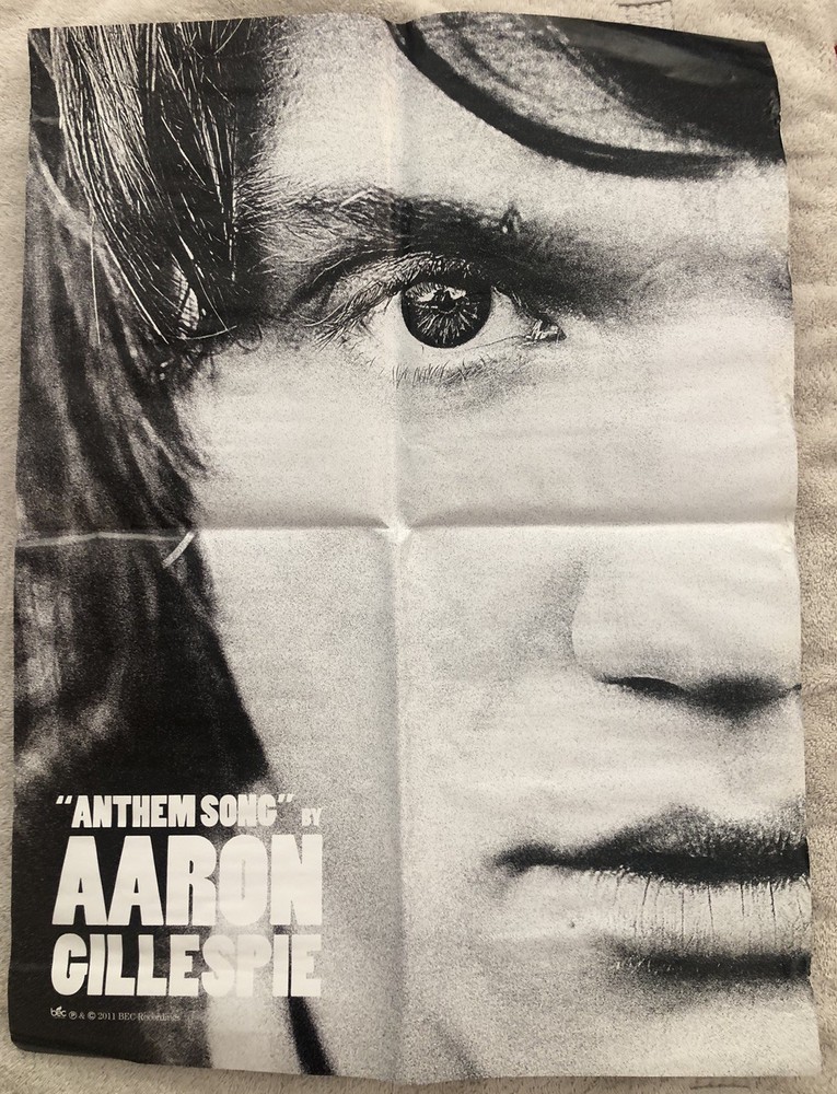 Aaron Gillespie Anthem Song 18x24 Promo Poster BEC The Almost Underoath Grace