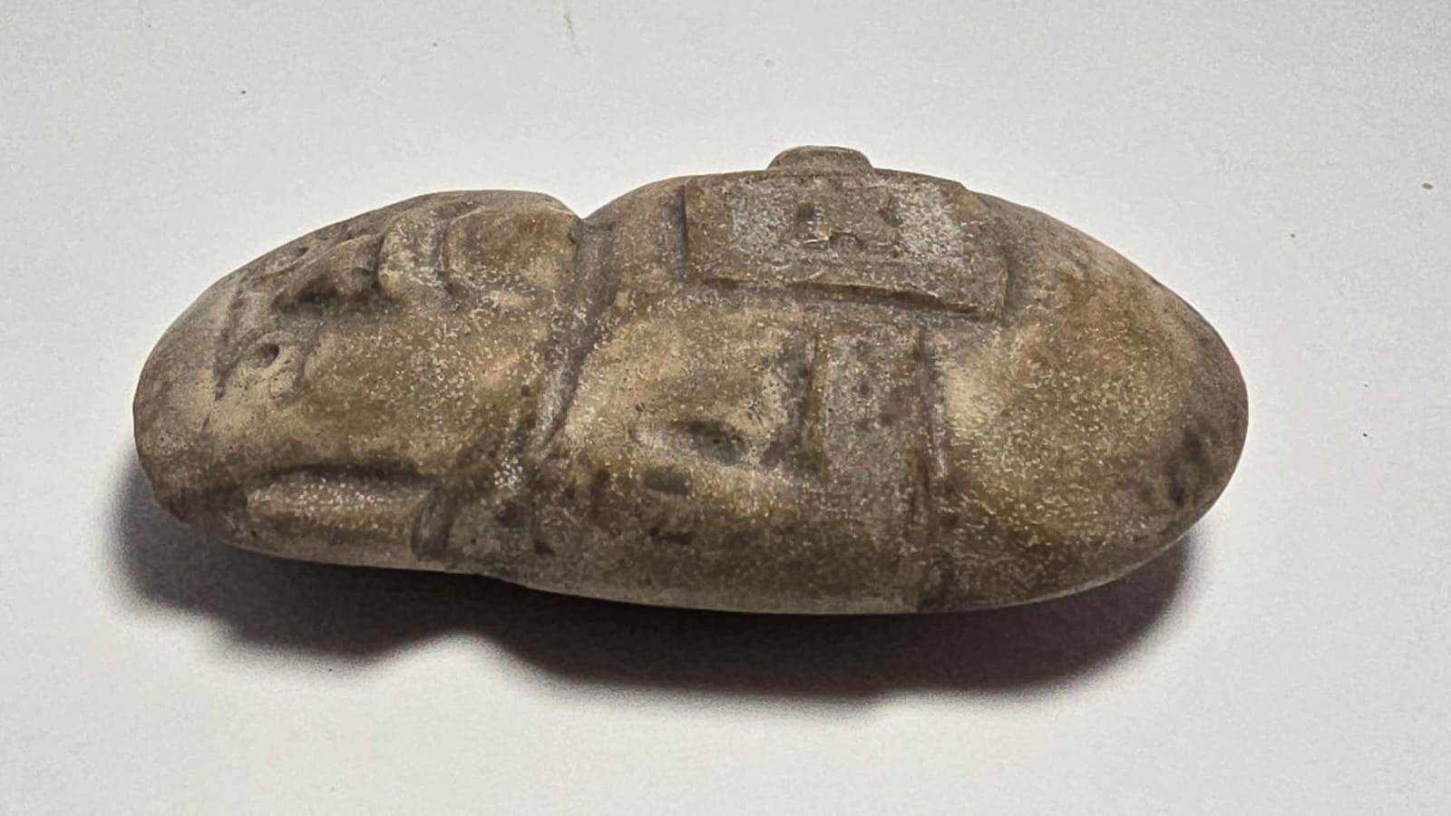 Precolumbian Serpentine olmec Axe Standing Figure 1200BC 400AD