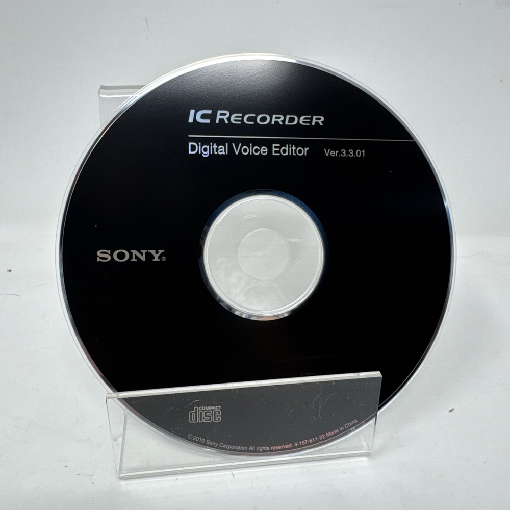 Sony IC Recorder Digital Voice Editor 3.3.01 Software