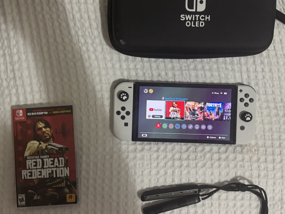 Nintendo Switch OLED Bundle with Red Dead Redemption, Carrying Case, Joy-Cons