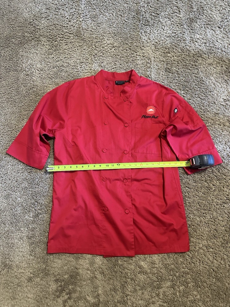Pizza Hut ChefWorks Morocco double-breasted chef coat size medium