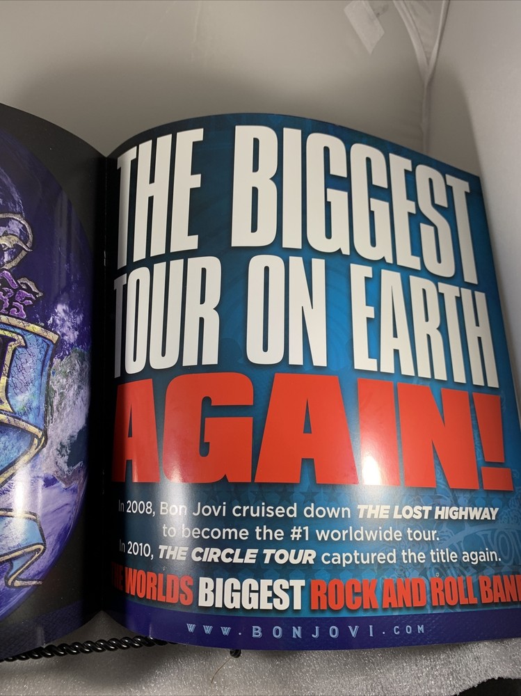 Bon Jovi 2011 Concert Tour Program Book - Good Condition