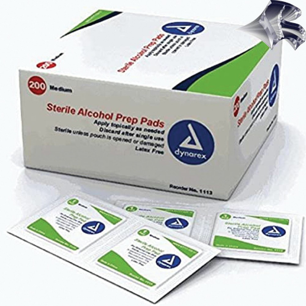 Sterile Alcohol Prep Pads Medium 200/Box