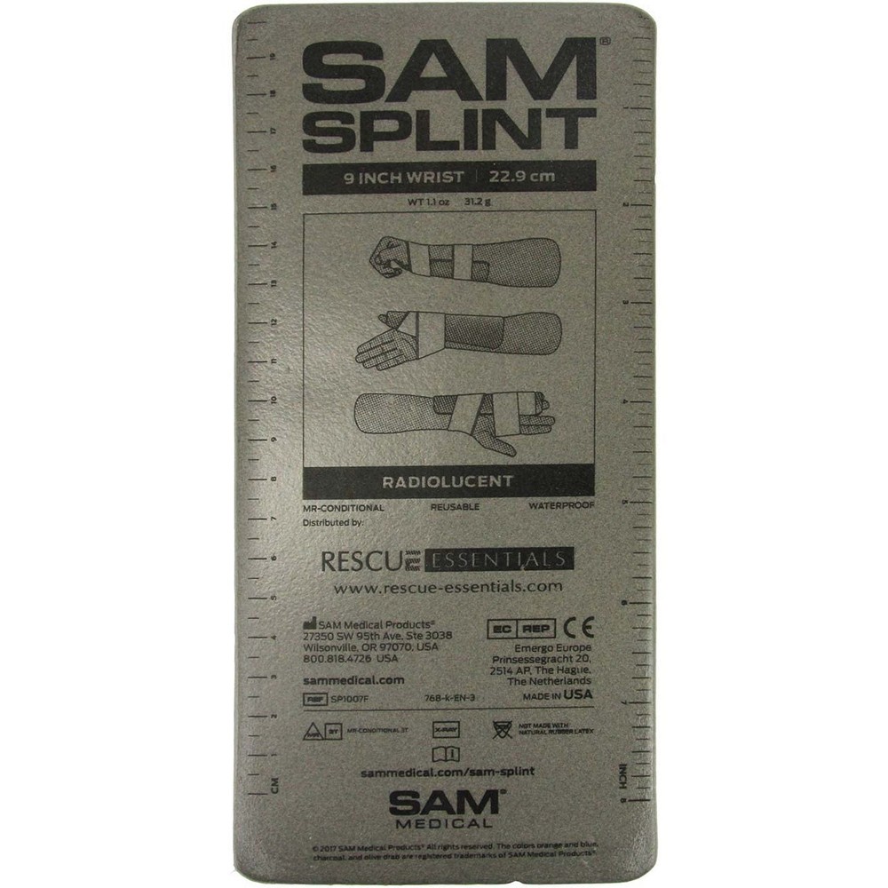 SAM® SPLINT - 9"- CHARCOAL GRAY
