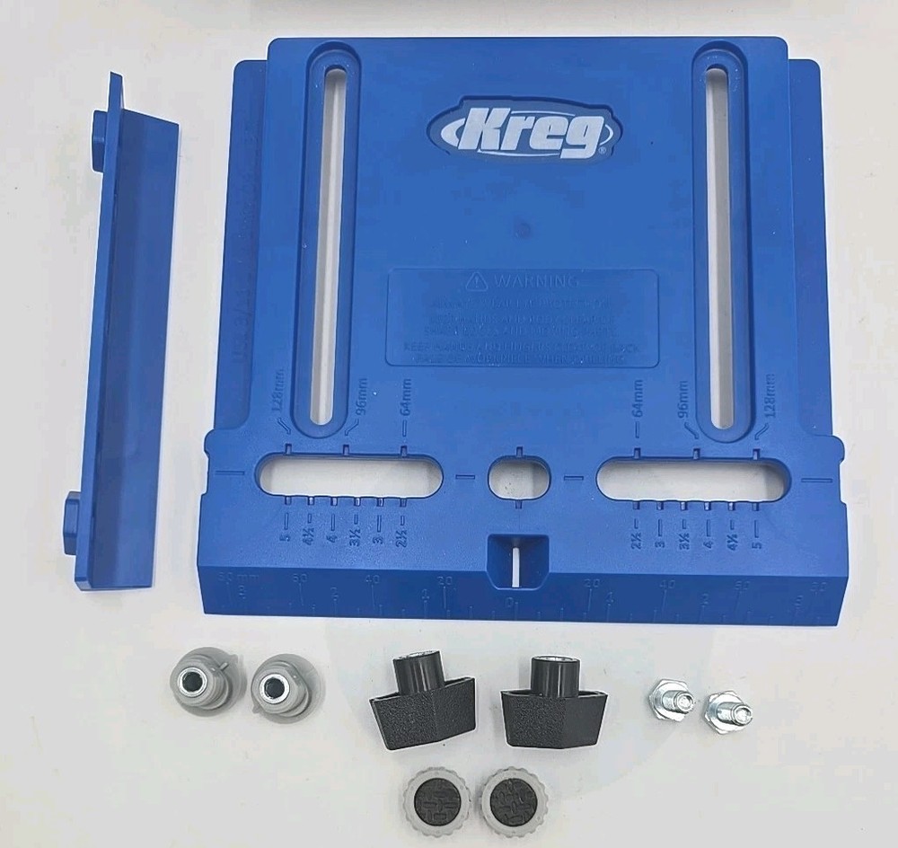 Kreg Jig Adjustable Polymer Cabinet Hardware Pocket Hole Guide KHI-PULL