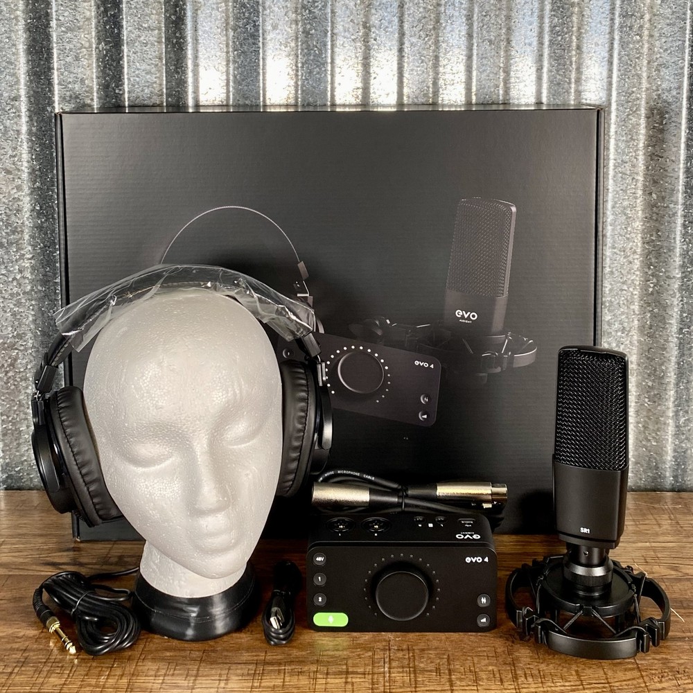 Audient EVO4SRB 2x2 USB Audio Recording Interface Bundle