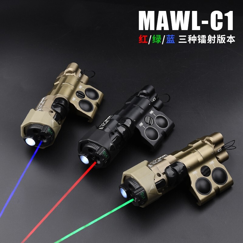 WADSN MAWL C1+ Laser Red Green IR Laser Sight White LED Strobe Flashlight