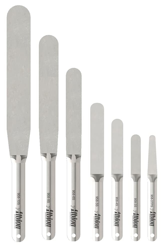 7pc Rounded Tip Caulk Spatula Slicker Knives Construction Joints Installing Tool