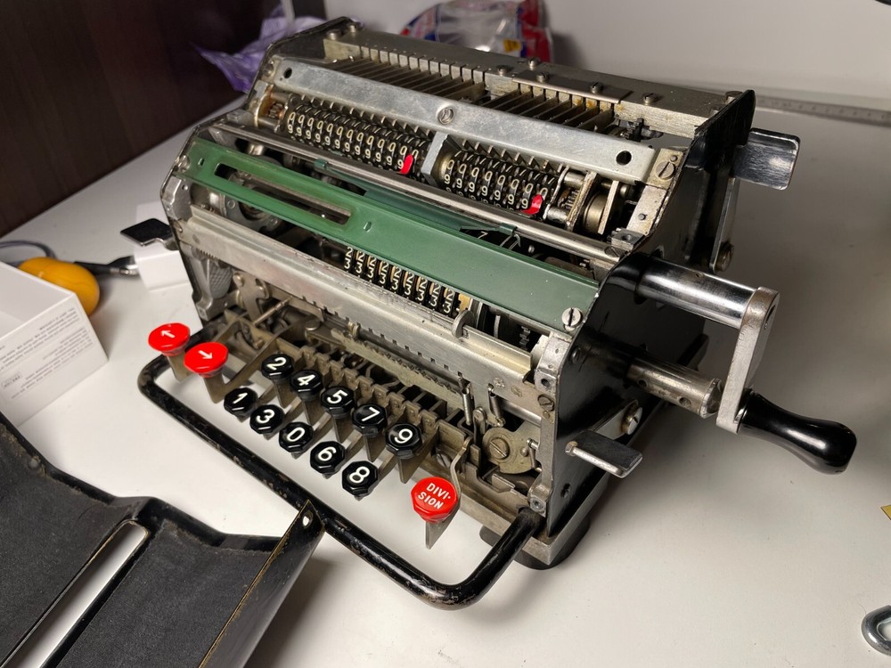 antique mechanical calculator