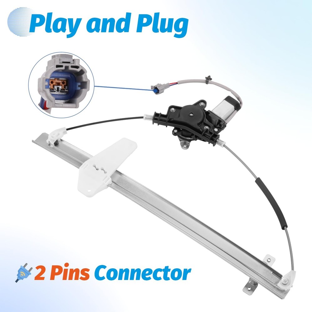 Rear Left Driver Side Power Window Motor with Regulator Compatible with Nissan