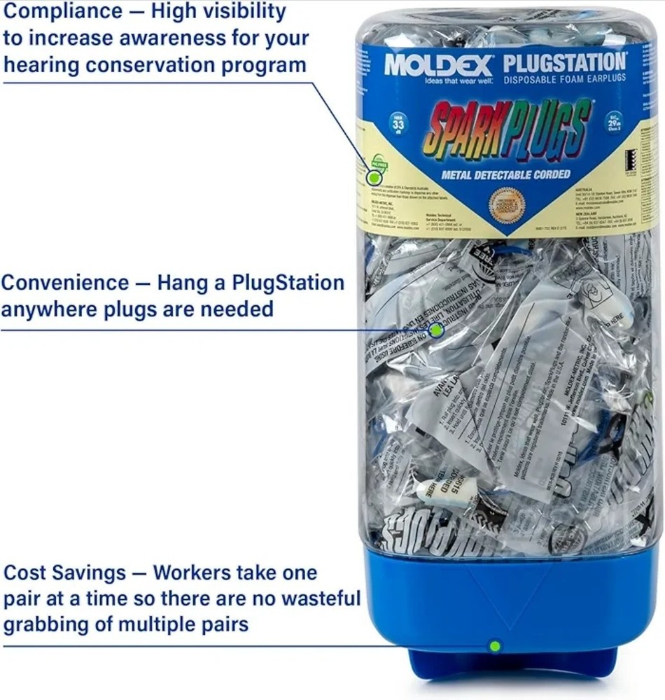 Moldex 6645 PlugStation Cordless Earplug Dispenser