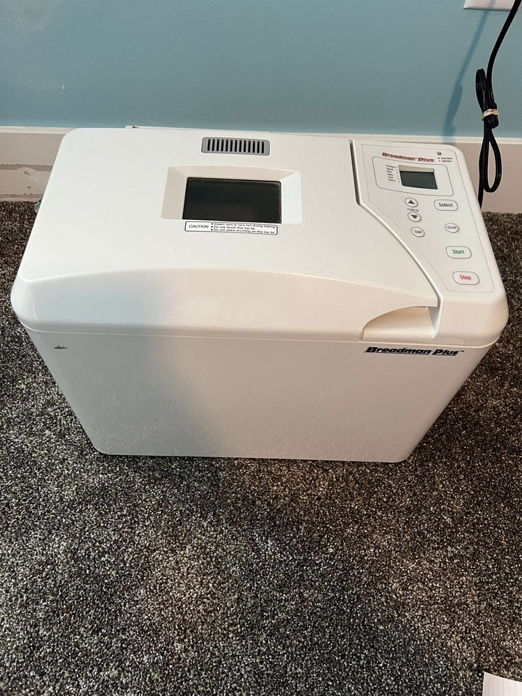 Breadman Plus TR777C Programmable Automatic Breadmaker Pizza Pasta Dough TESTED