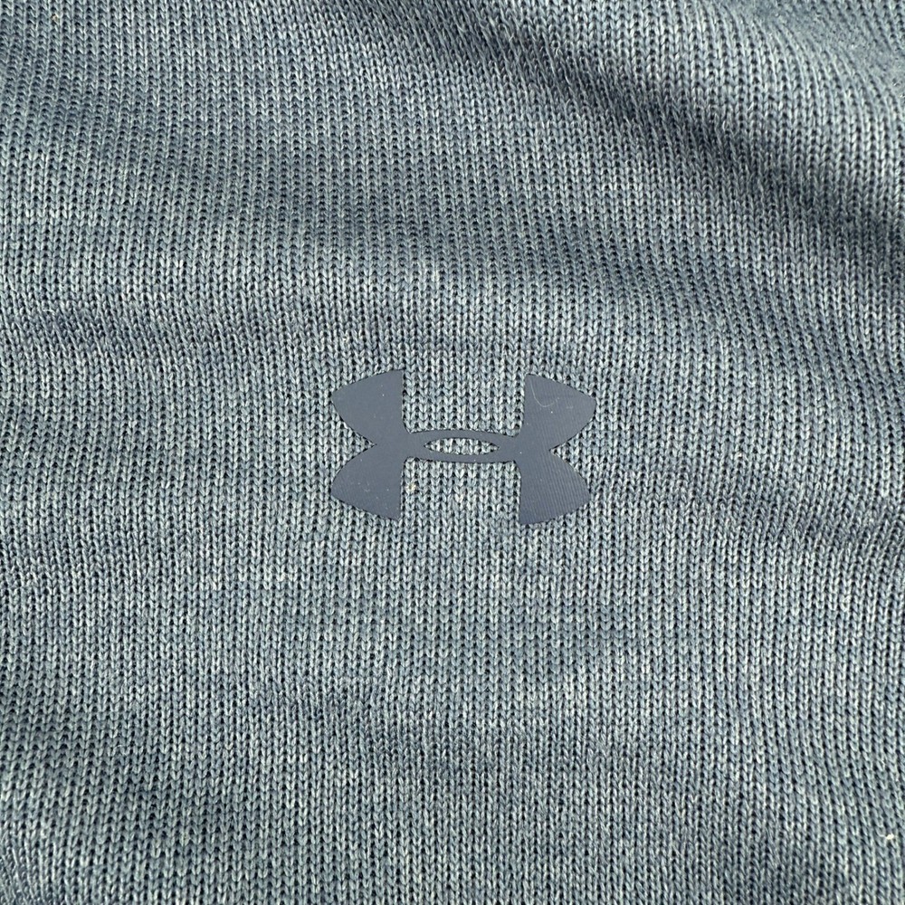 Under Armour Golf ¼ Zip Pullover Blue Long Sleeve Performance Shirt Men's Large