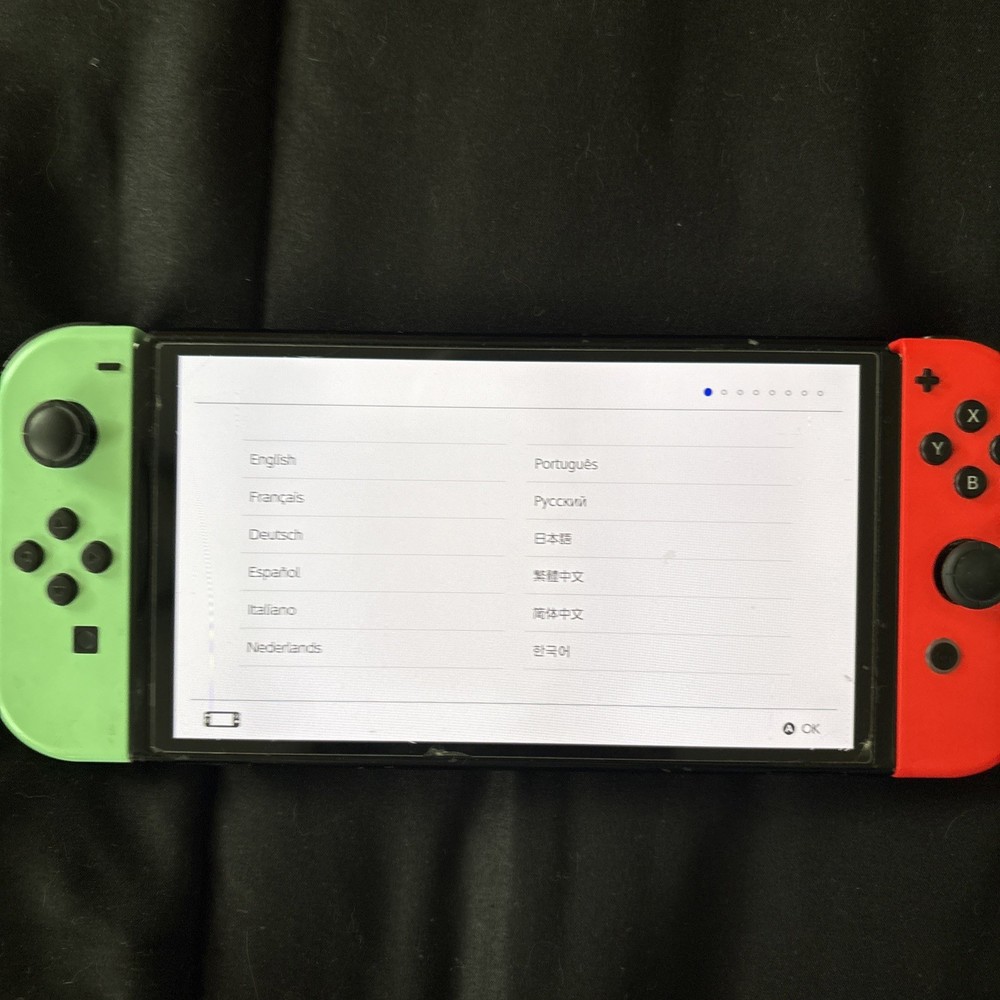 switch oled console With Minecraft