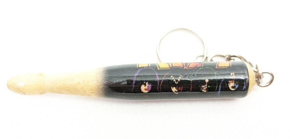 Kiss Solo Album Faces Covers Mini Wood Drumstick Keychain Coopersberg Catalog