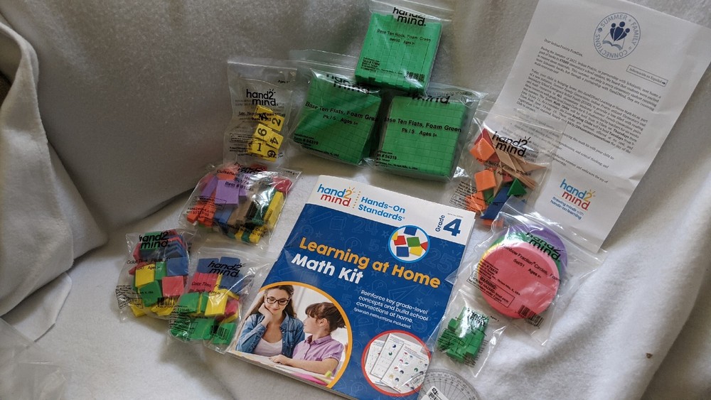 Hand2mind Math foam base classroom set 200 pc learning class 4th Grade Book