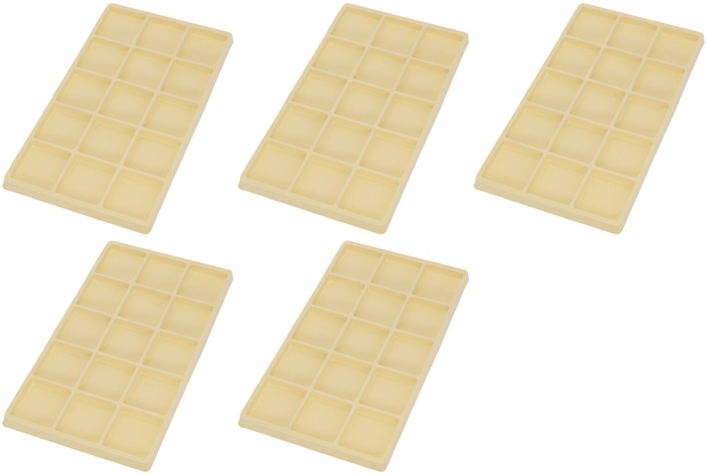 5 Begie 15 Compartment Display Tray Inserts