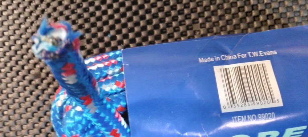 3/8 X 20 FOOT DIAMOND BRAID POLY ROPE